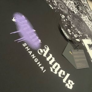 COPY - Palm Angels Black Shirt Shanghai edition